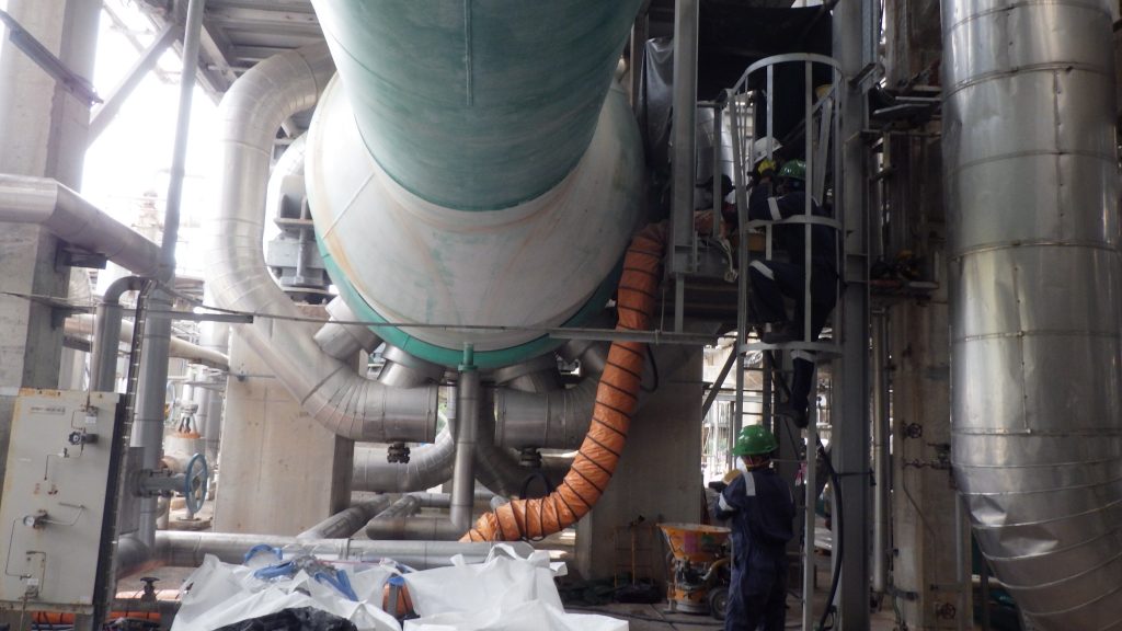 Refractory installation project